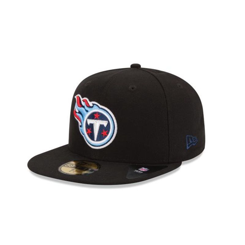 NFL Tennessee Titans 59Fifty Fitted (WND4842) - Black New Era Caps